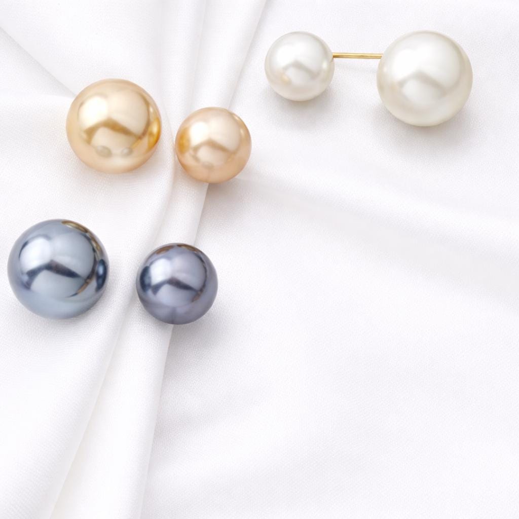 Pearl Waist Button Brooch