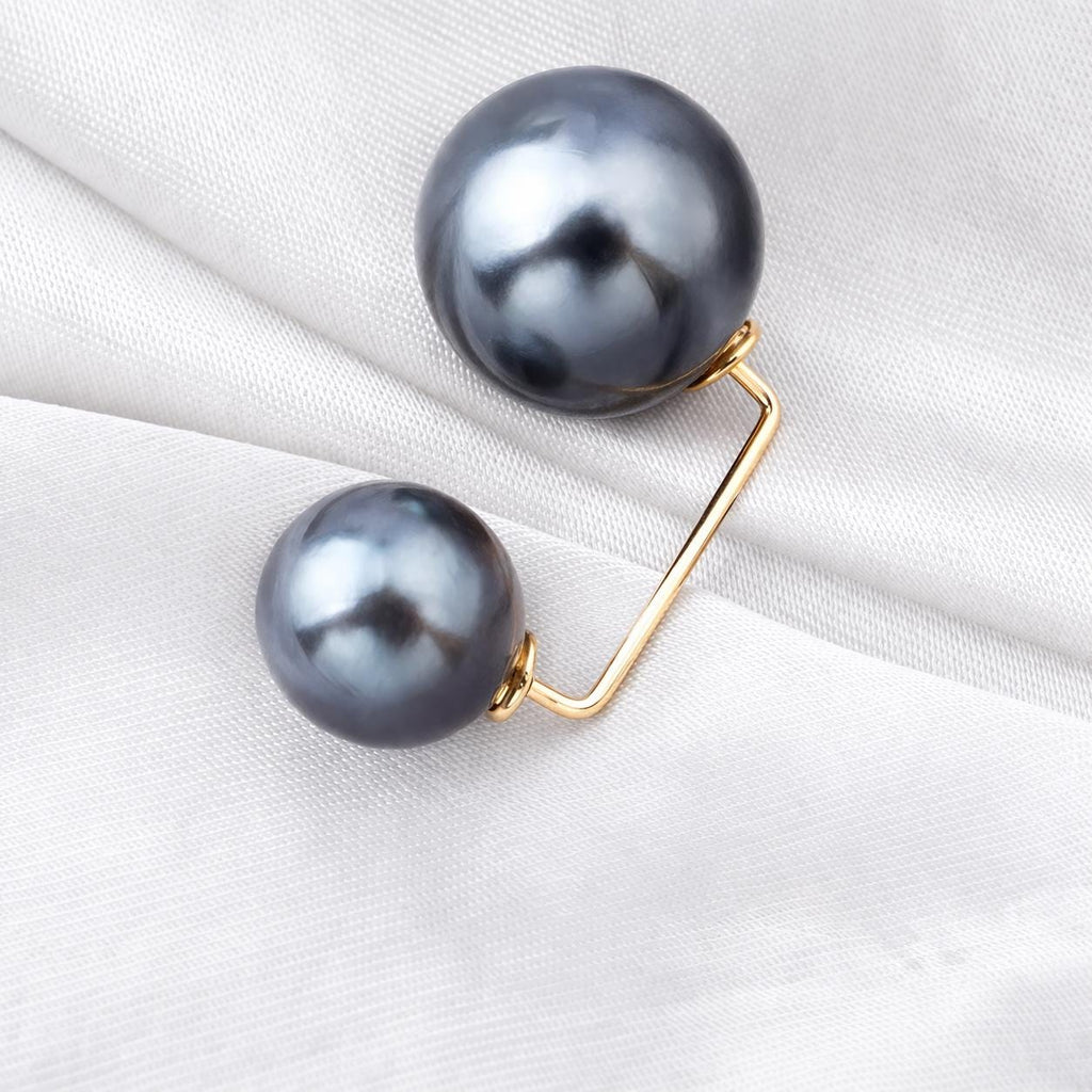 Pearl Waist Button Brooch